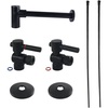 image:imageKingston Brass CC43202DLLKB30 Trimscape Modern Plumbing Sink Trim Kit with Bottle Trap in Polished BrassMatte Black