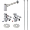 image:imageKingston Brass CC43202DLLKB30 Trimscape Modern Plumbing Sink Trim Kit with Bottle Trap in Polished BrassPolished Chrome
