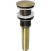 image:imageKingston Brass EV8313 Coronet Push PopUp Bathroom Sink Drain Without Overflow Antique Brass 888 x 263 x 263