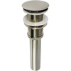 image:imageKingston Brass EV8318 Coronet Push PopUp Bathroom Sink Drain without Overflow Brushed Nickel