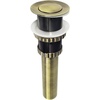 image:imageKingston Brass EV8412 Coronet Push PopUp Bathroom Sink Drain Without Overflow Polished Brass 844 x 244 x 244Antique Brass