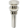 image:imageKingston Brass EV8412 Coronet Push PopUp Bathroom Sink Drain Without Overflow Polished Brass 844 x 244 x 244Polished Nickel