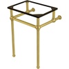 image:imageKingston Brass Fauceture VBH282033SB Console Sink Holder with Brass Pedestal Brushed Brass
