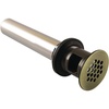 image:imageKingston Brass KB5008 Fauceture Grid Drain with Overflow Hole 114 inch by 6inch 17 gauge Satin NickelAntique Brass