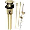 image:imageKingston Brass KBT2120 Brass PopUp Drain with Overflow and Extra Long PopUp rod 22 Gauge Polished NickelPolished Brass