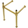 image:imageKingston Brass VPB3322SQ7 Monarch 22Inch Stainless Steel Console Sink Legs Brushed BrassBrushed Brass
