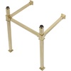 image:imageKingston Brass VPB3322SQ7 Monarch 22Inch Stainless Steel Console Sink Legs Brushed BrassPolished Chrome
