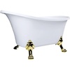 White/Polished Brass