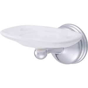image:imageKingston Brass BA1166SN Vintage Toothbrush and Tumbler Holder Brushed Nickel514Inch Length 234Inch Wall ClearancePolished Chrome
