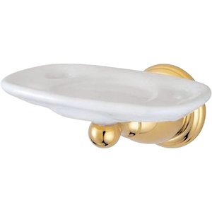 image:imageKingston Brass BA1756PB Heritage Toothbrush and Tumbler Holder Polished Brass