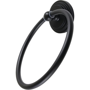 image:imageKingston Brass BA2714PB Milano TowelRing 6Inch Polished BrassMatte Black