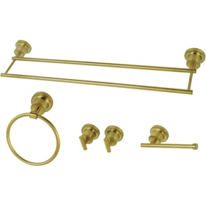 image:imageKingston Brass BAH8213478SB Concord 5Piece Bathroom Accessory Sets Brushed BrassBrushed Brass