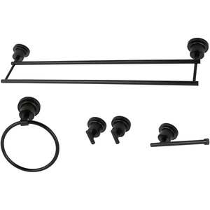 image:imageKingston Brass BAH8213478SB Concord 5Piece Bathroom Accessory Sets Brushed BrassMatte Black