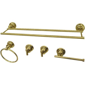 image:imageKingston Brass BAH8213478SB Concord 5Piece Bathroom Accessory Sets Brushed BrassPolished Brass
