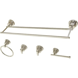 image:imageKingston Brass BAH8213478SB Concord 5Piece Bathroom Accessory Sets Brushed BrassPolished Nickel