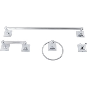 image:imageKingston Brass BAHK321478C Serano 4Piece Towel Bar Bathroom Accessory Set Polished Chrome