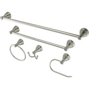 image:imageKingston Brass BAHK5012478SN Mesa Verde 5Piece 18Inch and 24Inch Towel Bars Bathroom Accessory Set in Brushed NickelBrushed Nickel