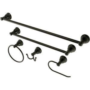 image:imageKingston Brass BAHK5012478SN Mesa Verde 5Piece 18Inch and 24Inch Towel Bars Bathroom Accessory Set in Brushed NickelOil Rubbed Bronze
