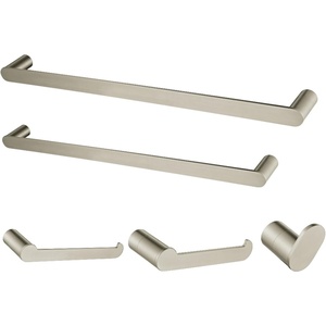 image:imageKingston Brass BAHK6112478MB Dessau Bathroom Hardware Set Matte Black 2525 x 125 x 288Brushed Nickel