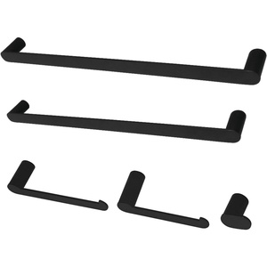 image:imageKingston Brass BAHK6112478MB Dessau Bathroom Hardware Set Matte Black 2525 x 125 x 288Matte Black