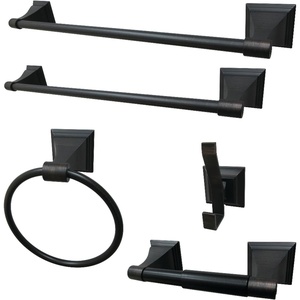 image:imageKingston Brass BAHK61212478SN Monarch 5Piece 18Inch and 24Inch Towel Bars Bathroom Accessory Set in Brushed NickelOil Rubbed Bronze