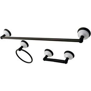 image:imageKingston Brass BAK111148ORB Victorian 3Piece 24Inch Towel Bar Bathroom Accessory Set in Oil Rubbed BronzeOil Rubbed Bronze