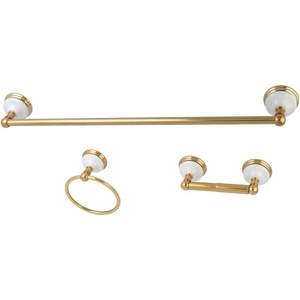image:imageKingston Brass BAK111148ORB Victorian 3Piece 24Inch Towel Bar Bathroom Accessory Set in Oil Rubbed BronzePolished Brass