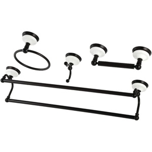 image:imageKingston Brass BAK1113478SN Victorian 4Pieces Dual TowelBar Bathroom Hardware Set Brushed NickelOil Rubbed Bronze