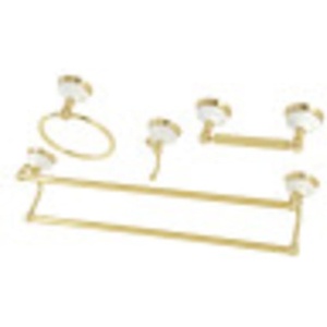 image:imageKingston Brass BAK1113478SN Victorian 4Pieces Dual TowelBar Bathroom Hardware Set Brushed NickelPolished Brass