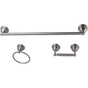 image:imageKingston Brass BAK396148PB Restoration 3Piece TowelBar Bathroom Hardware Set Polished BrassBrushed Nickel