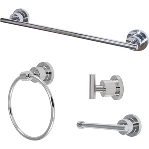image:imageKingston Brass BAK8211478C Concord 4Piece 24Inch Towel Bar Bathroom Accessory Set in Polished ChromePolished Chrome