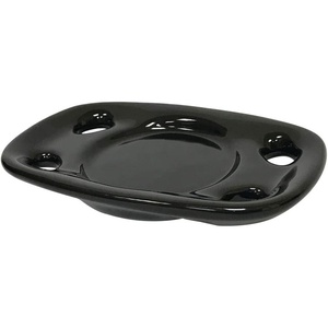 image:imageKingston Brass BATD9116BK Water Onyx Black Porcelain Toothbrush and Tumbler Holder Dish Black