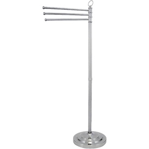 image:imageKingston Brass CC2025 Vintage Freestanding TowelRack 3912Inch Height 10Inch Base Diameter Oil Rubbed BronzePolished Chrome