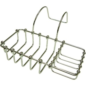 image:imageKingston Brass CC2161 Vintage 8Inch X 4Inch Claw Foot Bath Soap and Sponge Holder 914Inch Polished ChromePolished Chrome