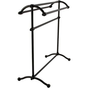 image:imageKingston Brass CC2291 Pedestal Towel Rack Polished ChromeMatte Black