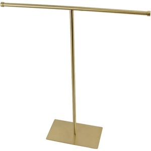 image:imageKingston Brass CC8200 Claremont Freestanding TShape Towel Rack Matte BlackBrushed Brass