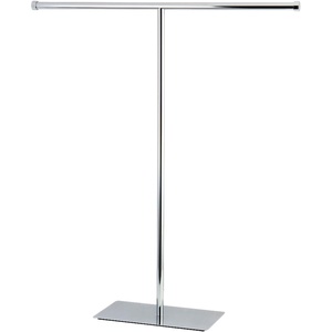 image:imageKingston Brass CC8200 Claremont Freestanding TShape Towel Rack Matte BlackPolished Chrome