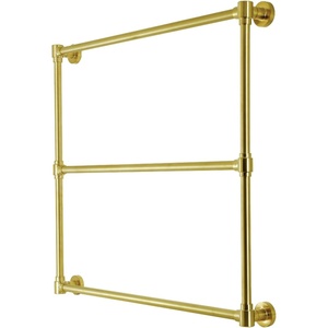 image:imageKingston Brass DTM323631 Gallant 36 x 32Inch Wall Mount TowelRack Polished ChromeBrushed Brass