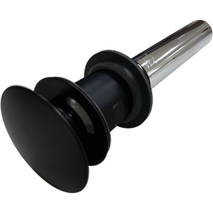 image:imageKingston Brass EV6003 Push PopUp Drain with Overflow Hole 22 Gauge Antique BrassMatte Black