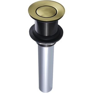 image:imageKingston Brass EV800AC Push PopUp Drain without Overflow Antique CopperAntique Brass