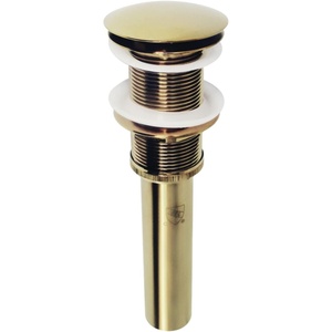 image:imageKingston Brass EV8312 Coronet Push PopUp Bathroom Sink Drain without Overflow Polished Brass