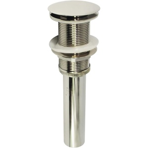image:imageKingston Brass EV8316 Coronet Push PopUp Bathroom Sink Drain Without Overflow Polished Nickel 888 x 263 x 263