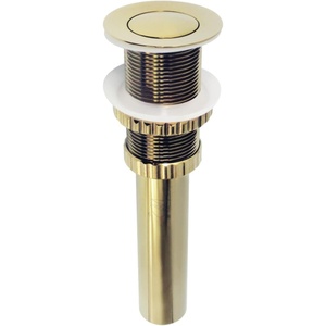 image:imageKingston Brass EV8412 Coronet Push PopUp Bathroom Sink Drain Without Overflow Polished Brass 844 x 244 x 244Polished Brass