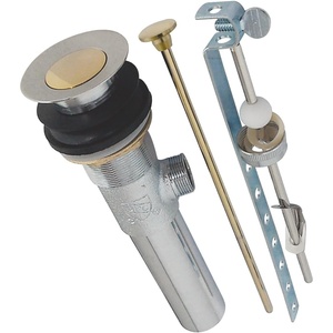 image:imageKingston Brass KB1003 Brass PopUp Drain with Overflow Antique Brass 781 x 213 x 213Polished ChromePolished Brass