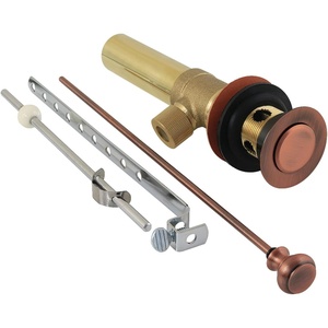 image:imageKingston Brass KB2001 Trimscape 22 Gauge Drain PopUp Assembly 814 Polished ChromeAntique Copper