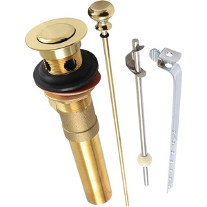 image:imageKingston Brass KB2001 Trimscape 22 Gauge Drain PopUp Assembly 814 Polished ChromePolished Brass