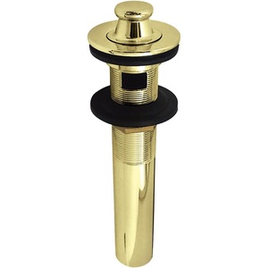 image:imageKingston Brass KB3001 Fauceture Lift and Turn Sink Drain  ChromePolished Brass