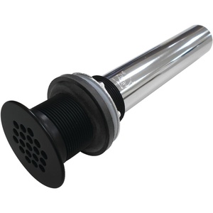image:imageKingston Brass KB400AC Grid Drain without Overflow 17 Gauge Antique CopperMatte Black