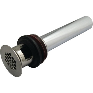 image:imageKingston Brass KB5008 Fauceture Grid Drain with Overflow Hole 114 inch by 6inch 17 gauge Satin NickelBrushed Nickel