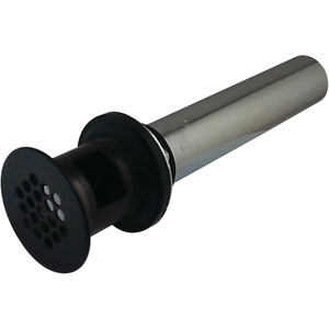 image:imageKingston Brass KB5008 Fauceture Grid Drain with Overflow Hole 114 inch by 6inch 17 gauge Satin NickelOil Rubbed Bronze